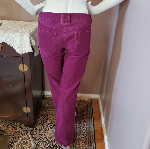 J CREW bootcut purple pinwale cords 10 R - Picture 3 of 5